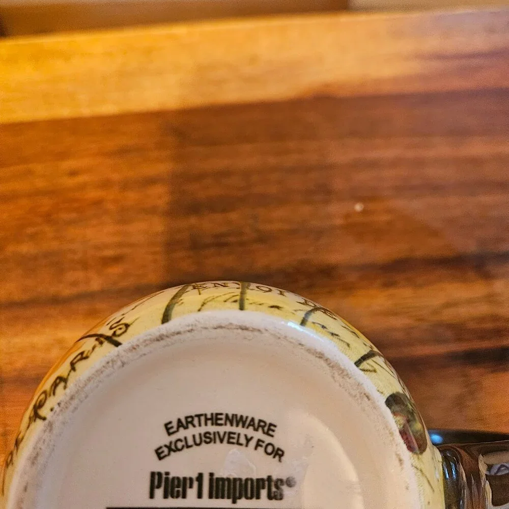 pier 1 imports LeFleur poppies mug